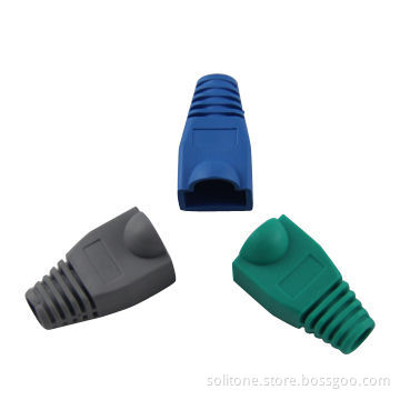RJ45 Connector Housing, Color-coded Boot